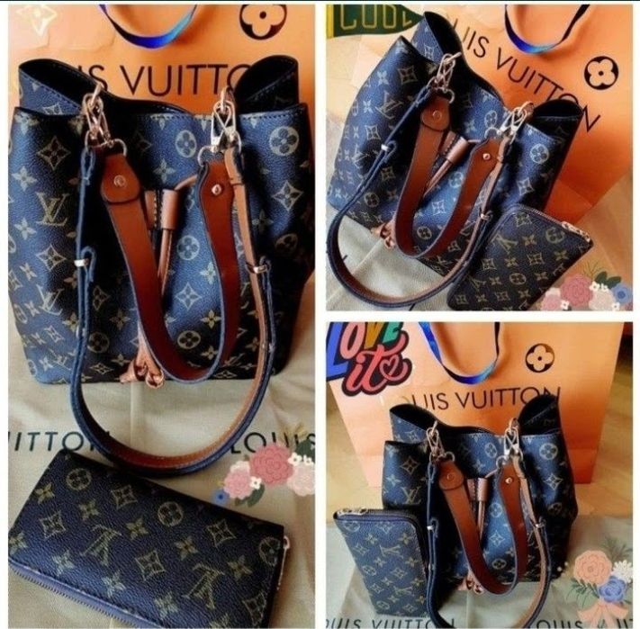 Set LV,geanta și portofel, super model, etichetă, saculet