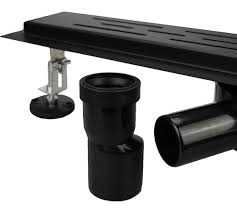 Трап линейный метал. с решеткой, черный Masterprof