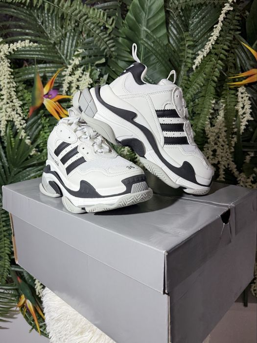 Balenciaga x Adidas Triple S White Black