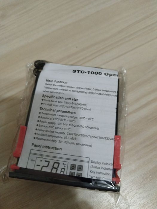 Controler digital de temperatură STC-1000 220 AC, nou cu termocuplă