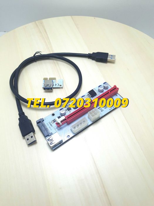 Card Mining Riser Ethereum Ver009s Plus Compatibil Pcie Express 1x1