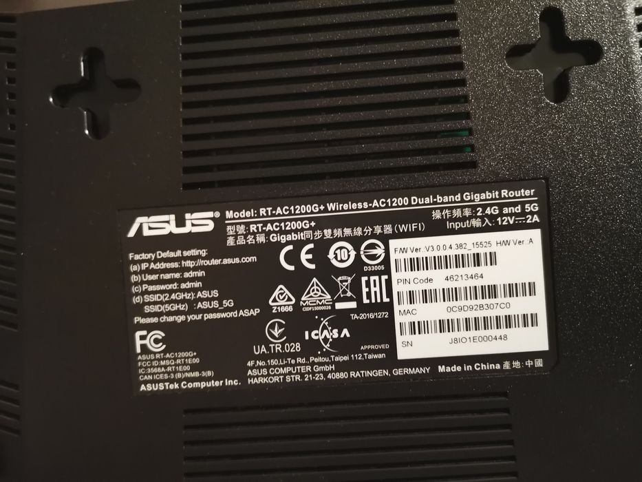 Router Asus Wireless 2.4+5GHZ