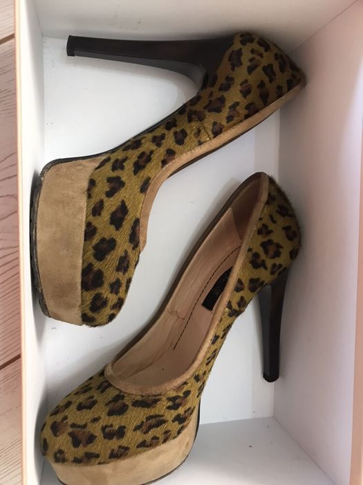 Musette animal print cu platforma măsura 36