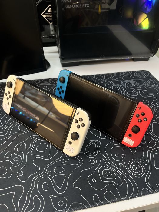 Nintendo switch oled | прошитая | в идеальном состоянии