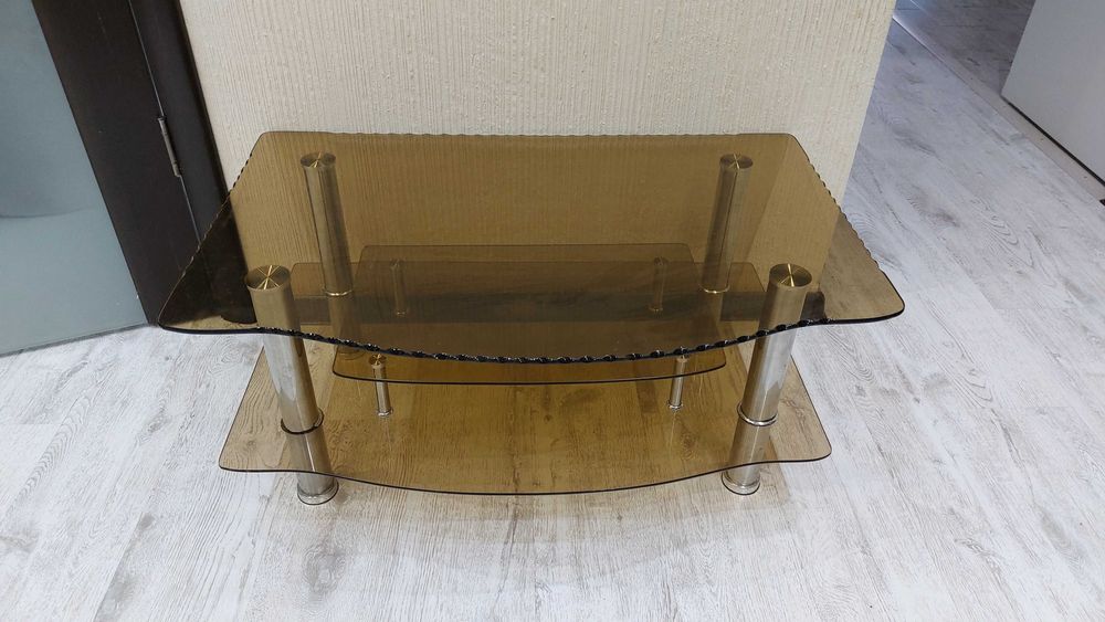 ТВ Тумба стеклянная