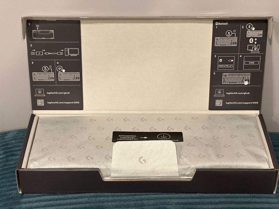Безжична механична клавиатура Logitech Lightspeed TKL G515 в гаранция