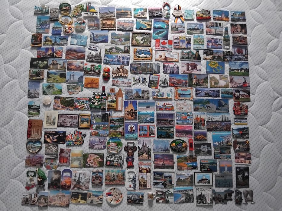 Colectie 172 magneti frigider