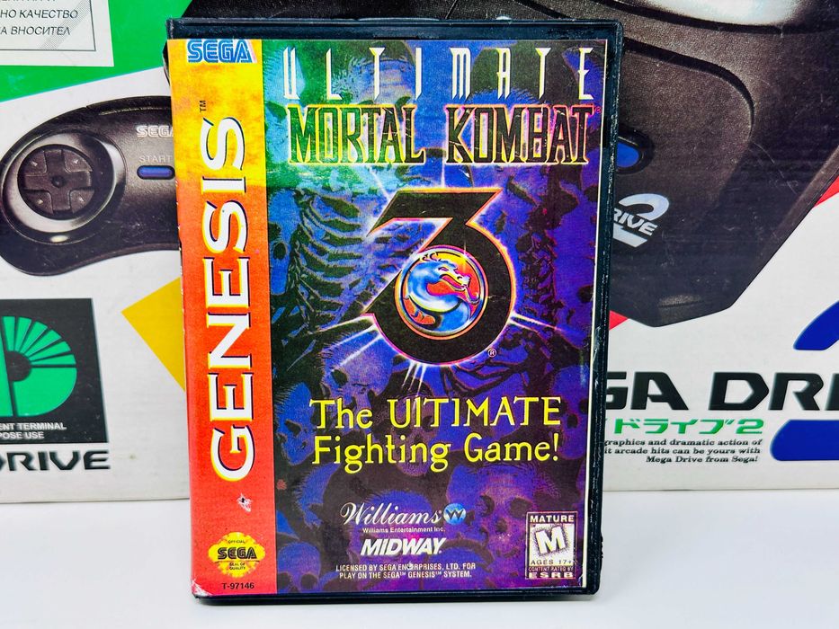 Ретро Конзола Игра  Sega Mega Drive 2 с две игри