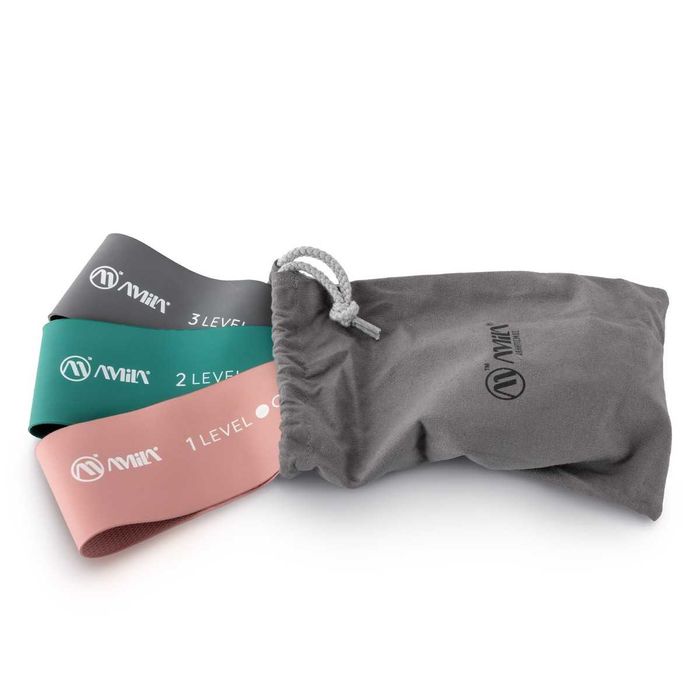 Сет Ластици за Крака Amila Hip Band Triniry 3 броя, Фитнес Аксесоари