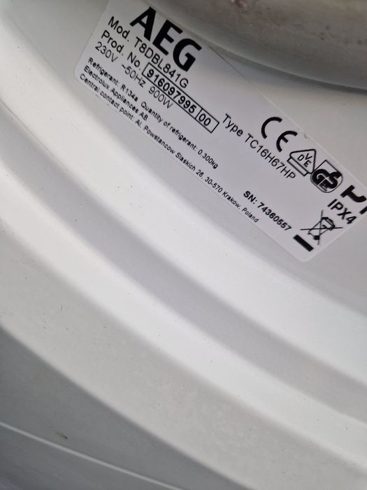 Пералня със сушилня Aeg 7-8кг А+++ Сет