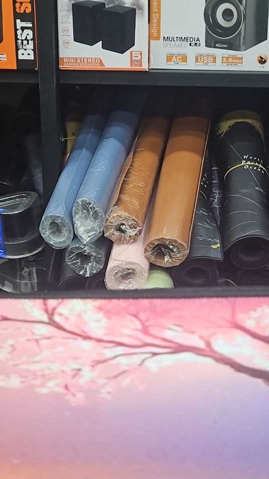 Кожаные настольные коврики 90×40 см — 5 цветов. Есть доставка