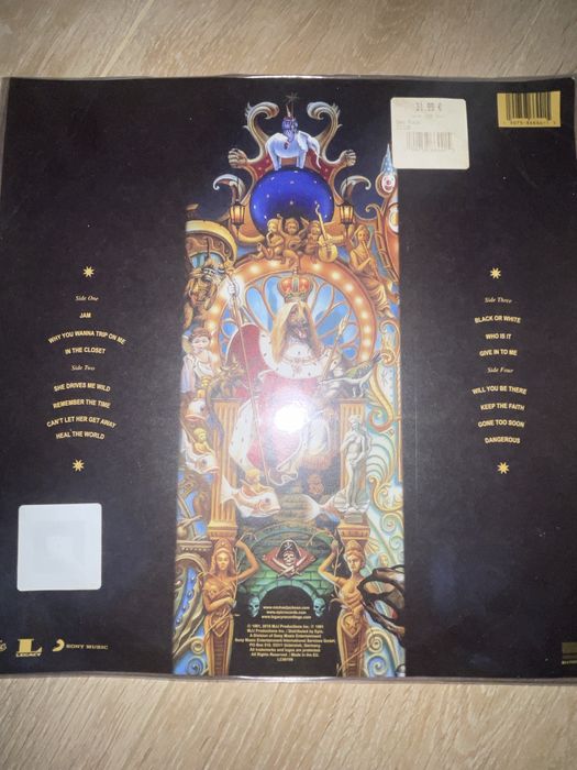 Michael jackson dangerous винил пластинка