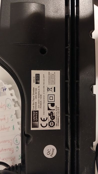 Шредор для бумаги.