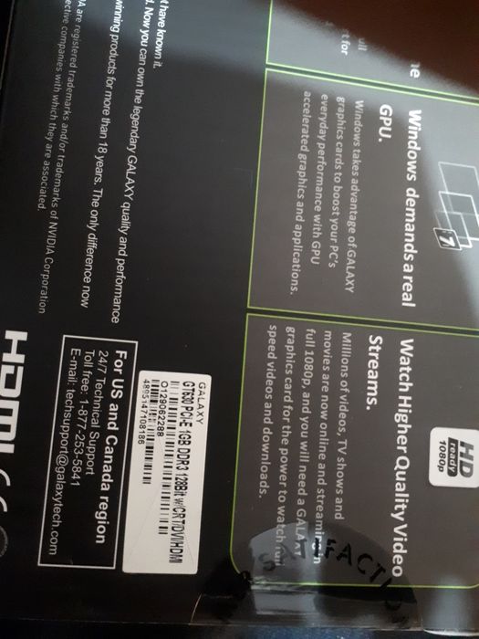 Видеокарта GT610-2Gb, новая