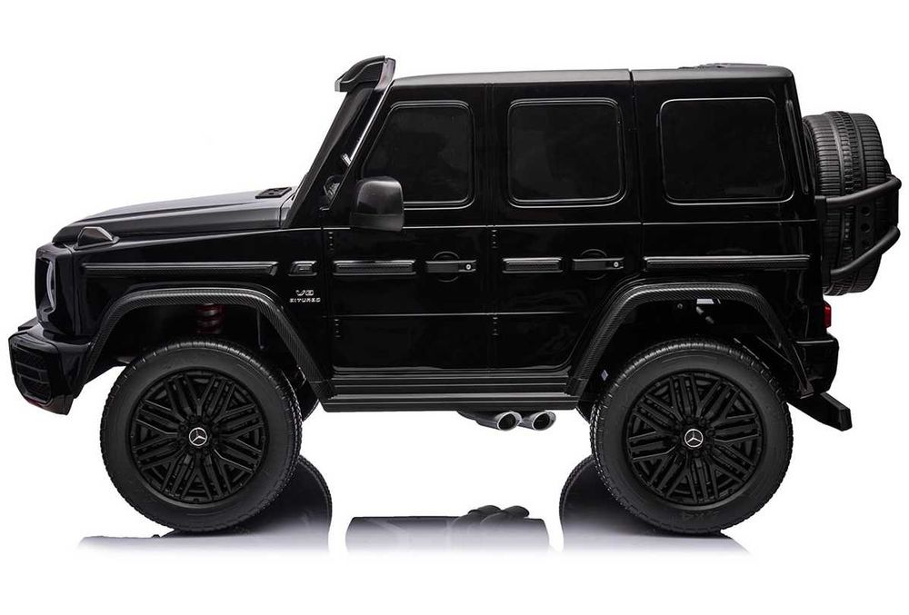 Двуместна джип G63 4X4 24V батерия,MP3, с меки гуми с Кожена седалка