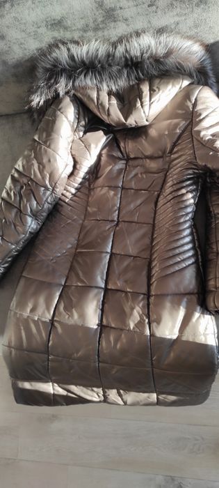 Зимнее пальто, экокожа