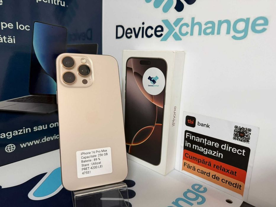 iPhone 16 Pro Max 256 GB 89% Gold * Garantie *Buy Back * deviceXchange