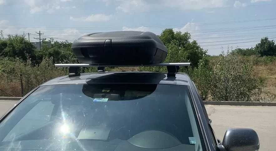 Напречни греди за багажник за фабрични резби на покрива, 120см, с ключ