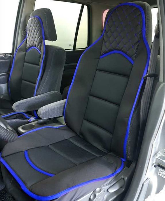 Универсални калъфи(протектори)за седалки RS -RED/BLUE/GRAY,к-т(2 бр.)