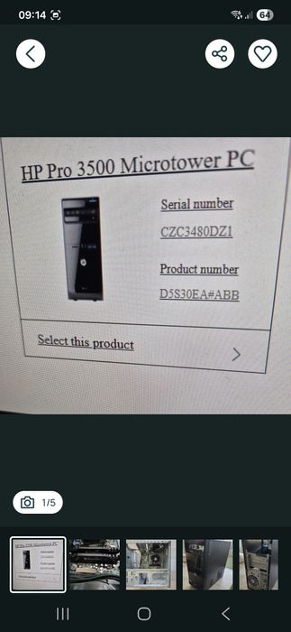 Carcasa hp pro cu placa de baza si procesor i7 3770