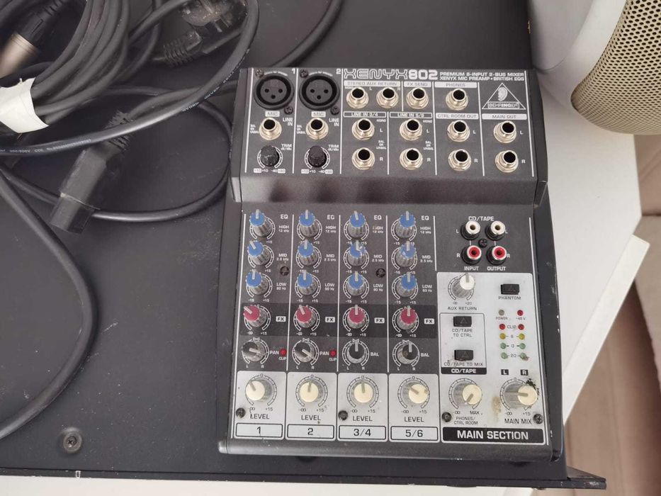 Sistem audio profesional Dynacord CL800 + 4x Electro-Voice EVID 4.2 + Behringer Xenyx 802