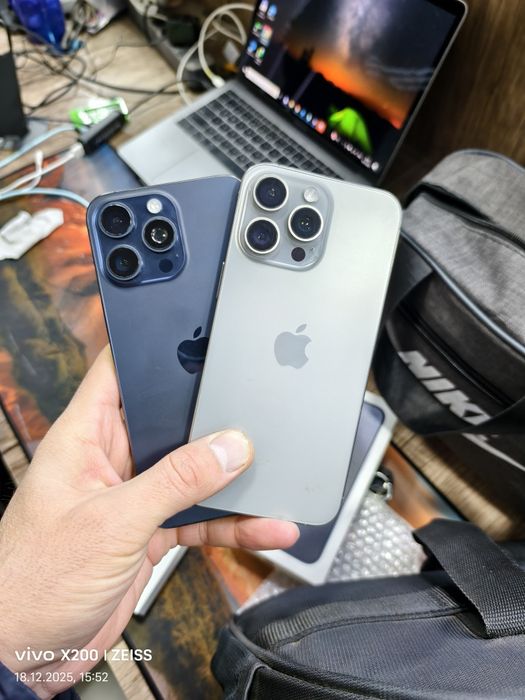 iPhone 15 pro max natural va blue 256gb