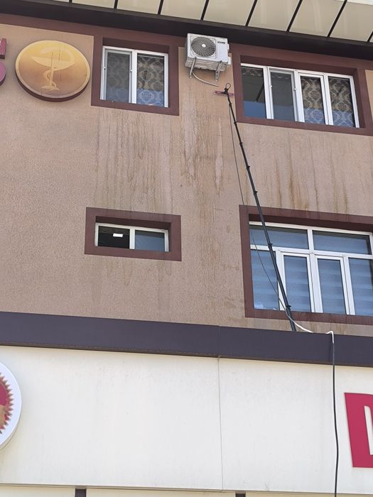 Oyna tozalash fasad yuvish