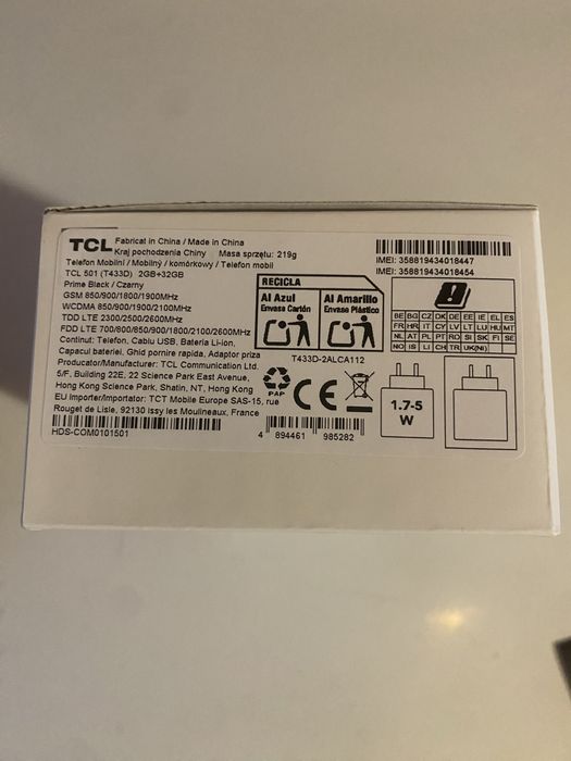 TCL 501 nou in cutie si cartela pre pay