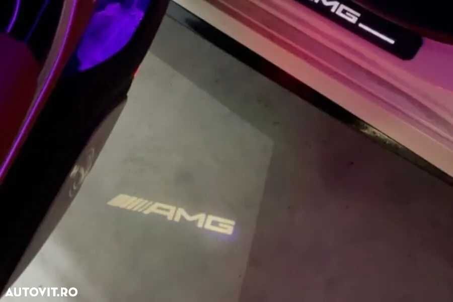 Set Logo Proiectoare Lampi 3D LED Lumini Usi Portiere Mercedes AMG