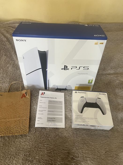 PlayStation 5 slim Disk edition 1tb Чисто нов! Запечатан!