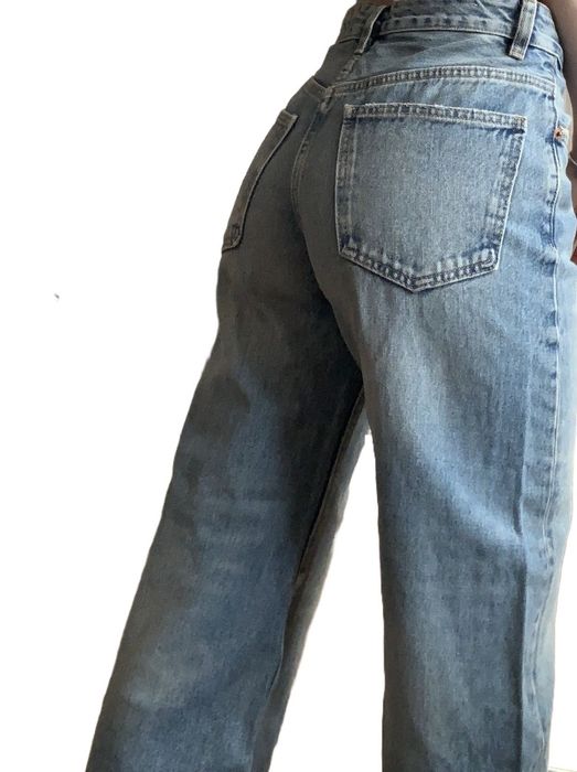 Дънки балон, сини, Зара