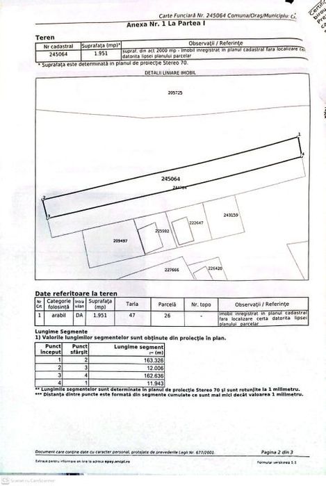 Teren intravilan, 1951 mp, deshidere 12 m, zona Mofleni