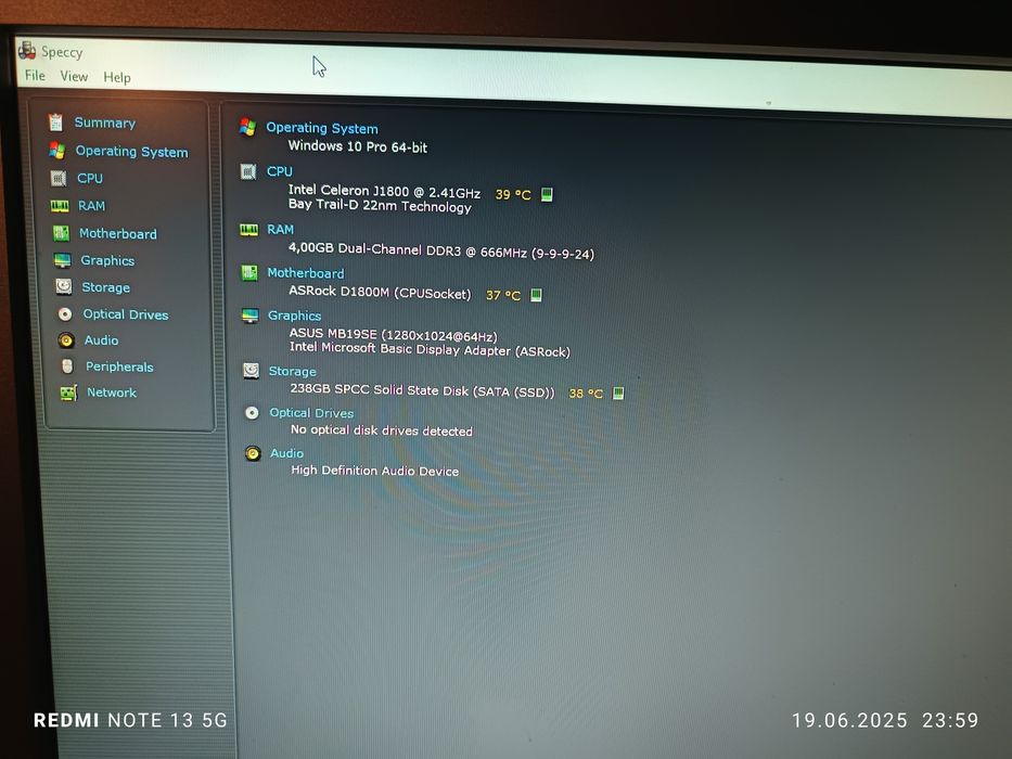 Vând placă de bază ASRock D1800M