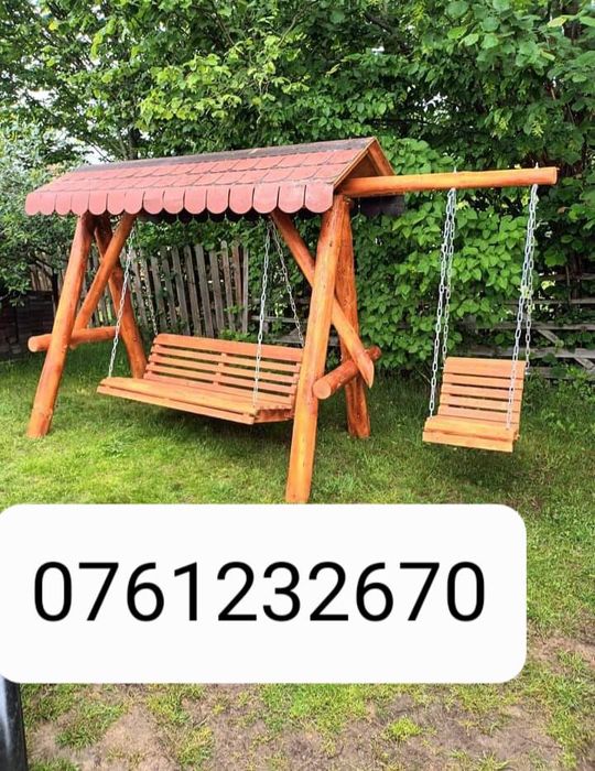 balansoare si mese din bile