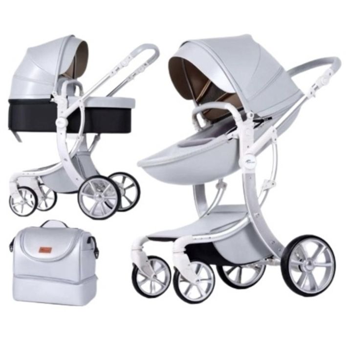 Коляска teknum 2в1 с сумочкой