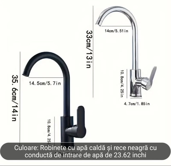 Robinet de bucătărie rotativ la 360 de grade