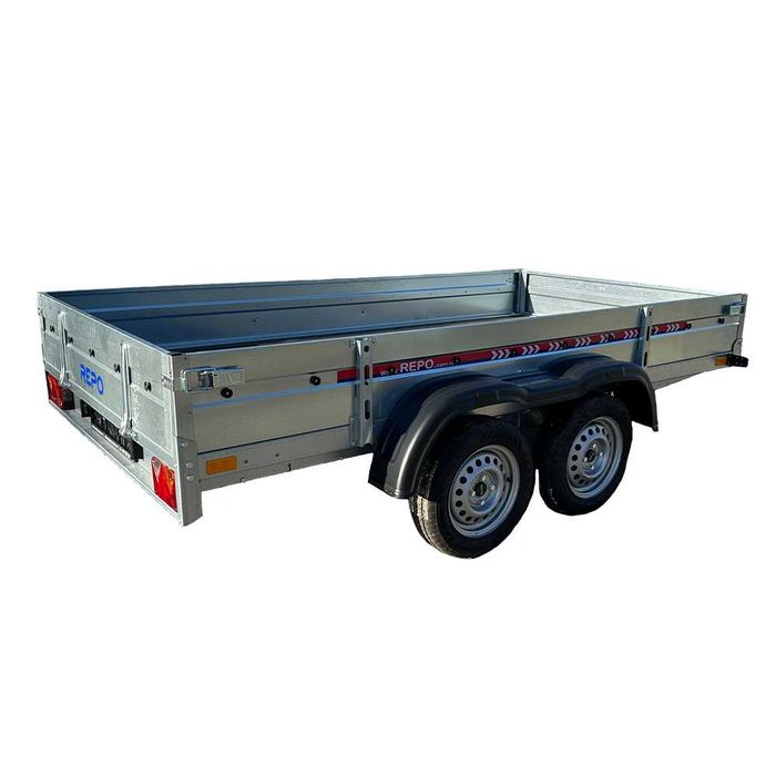 Remorca auto 750 kg Produs in Romania ,RAR cadou,2 AXE