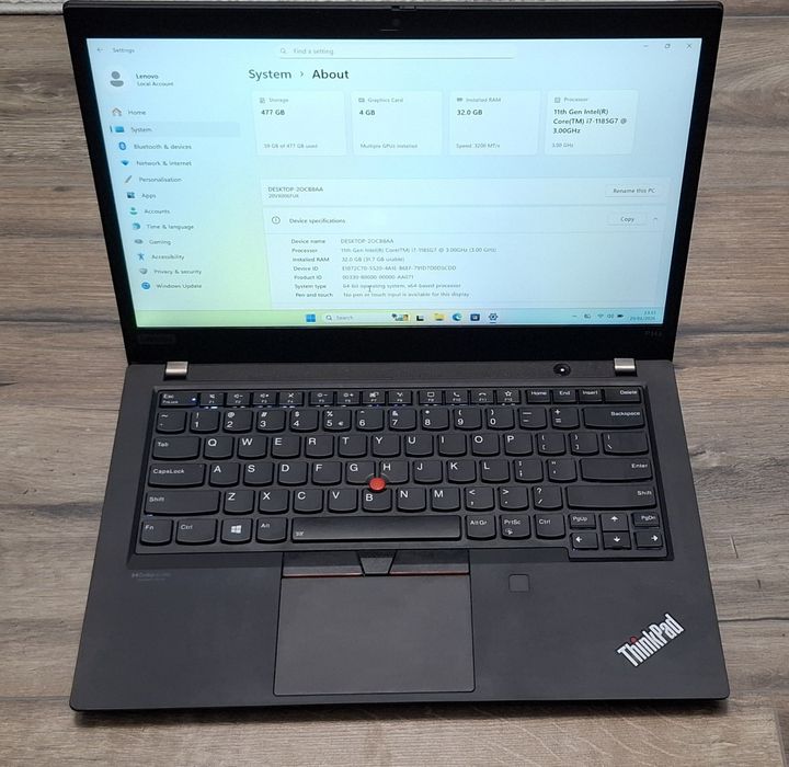 8К Лаптоп Мобилна Работна Станция Lenovo ThinkPad P14S GEN2