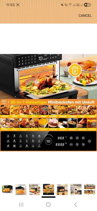 Airfryer/ Cuptor electric/ Rotisor