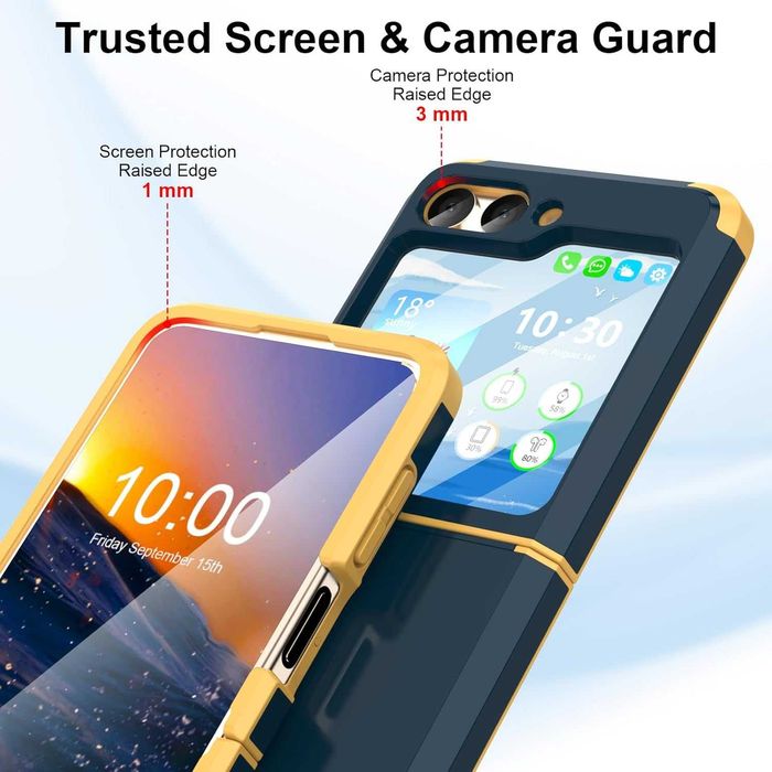 Калъф HeavyDutyFlip за Z Flip 7 FE, Z Flip 6, Z Flip 5, Z Flip 4