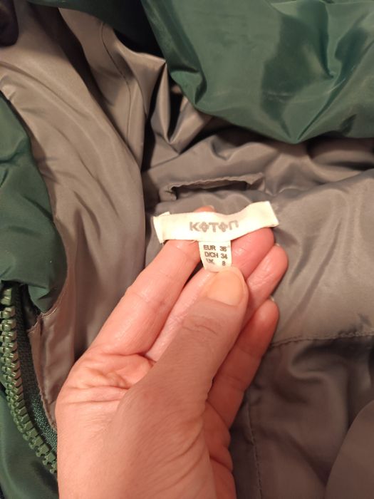 Fâș lung Kotton verde pădure