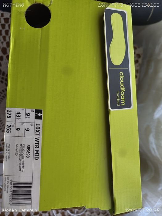 Чисто нови мъжки маратонки / боти Adidas 10XT WTR Mid (№43 1/3 / 27.5 см)