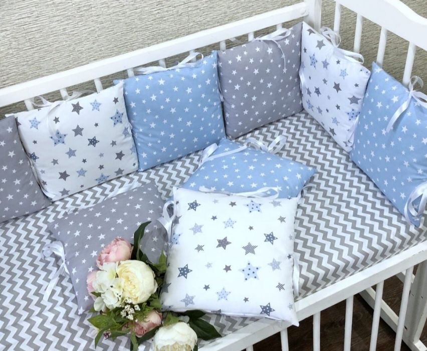 Шью на заказ подушечки для детской кроватки