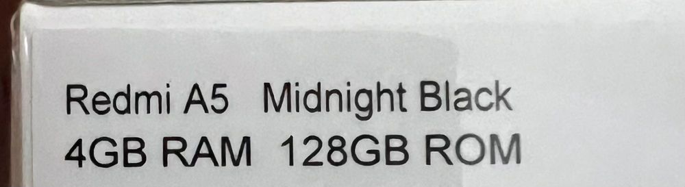 Redmi a5 128GB ROM 4GB RAM