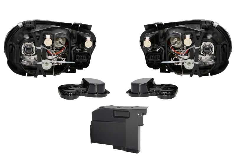 ФАРОВЕ нови за VW Golf 4 ЧЕРНИ нови фарове с халоген ГОЛФ 4