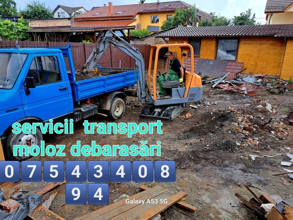 Transport moloz gunoi debarasări poduri beciuri mansarde ect