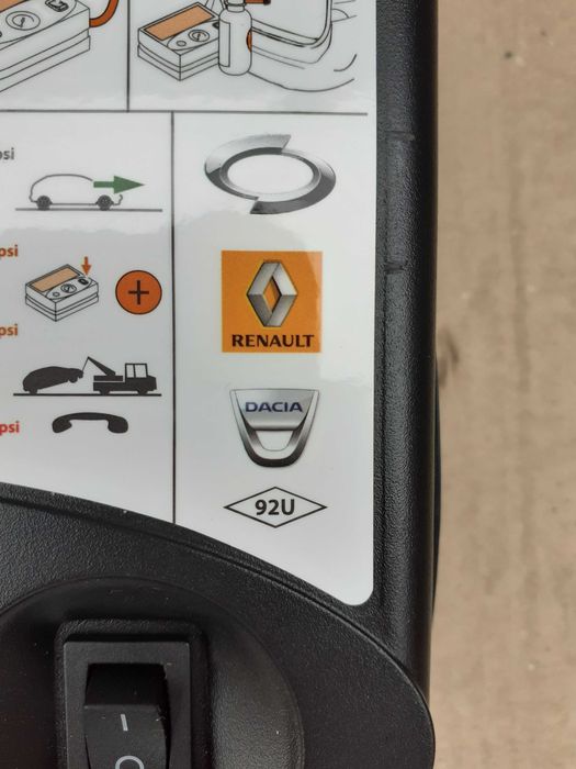 Compresor auto umflat roti + spuma,kit pana pt.gama DACIA, RENAULT
