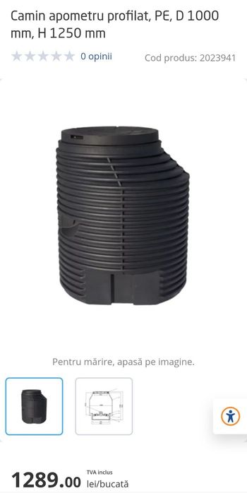 Vând tub apă.cămin apometru.contor apă