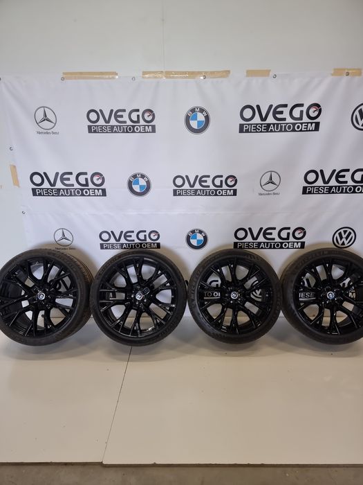 Jante aliaj + cauciucuri vara + senzori 2 lățimii 21 R cu R22 BMW X5 F95  G05 / X6 F96 G06 cod 8090796 , 8090717