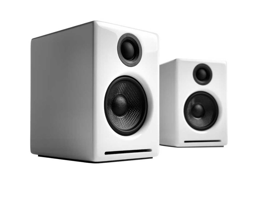 Boxe active Audioengine A2+, Wireless, Bluetooth, DAC, USB-C, Alb